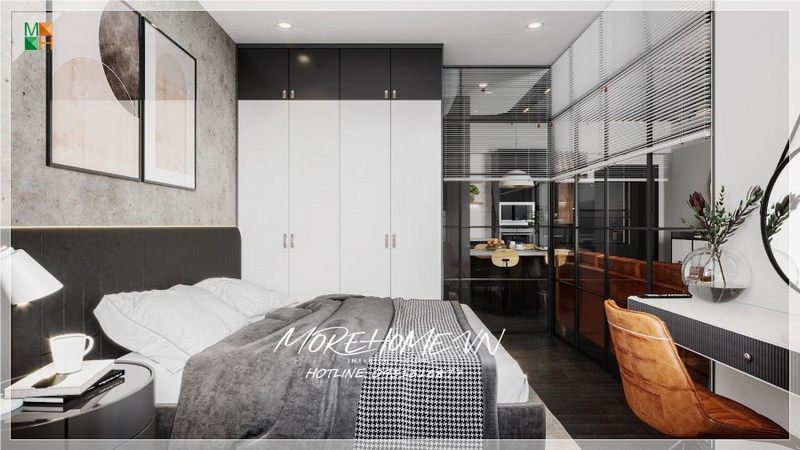 +24 Mẫu thiết kế phòng ngủ chung cư hiện đại, độc đáo từ nhà thiết kế nội thất MOREHOME