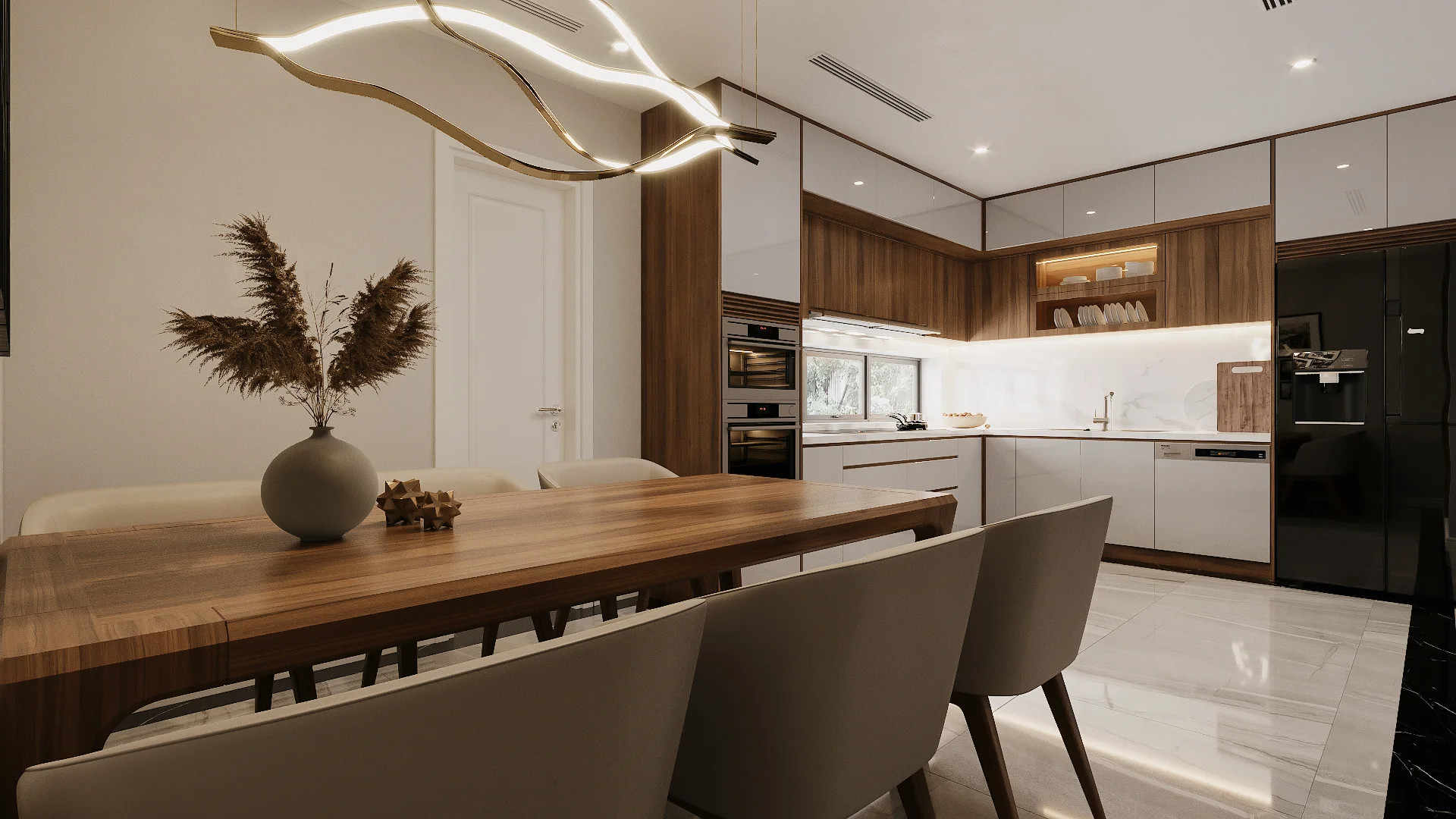 Tủ bếp nhựa PVC toàn phần